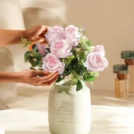 Merlin Roses Faux Stem - Light Pink