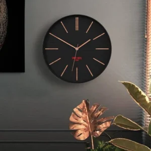 Sci-Fi Sid Wall Clock 35cm – Black